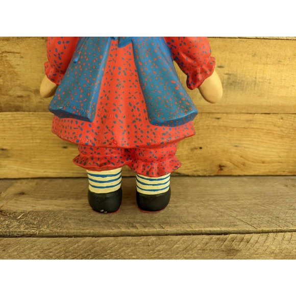 Vintage 70s Raggedy Ann Handmade Ceramic Figure - Picture 8 of 10